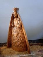 Beeld, Madonna Met Kindje Jezus - 28.5 cm - Eik - 1962