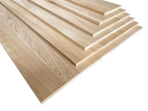Panelen - massief eiken - +150 maten - GIGA voorraad, Doe-het-zelf en Bouw, Hout en Planken, Plank, Nieuw, Eiken, Ophalen of Verzenden