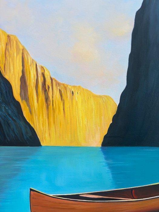 Alexy Berthelot - Ottawa lake 15, Antiek en Kunst, Kunst | Schilderijen | Modern