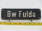 Lokschild BW Fulda (Spoorwegen 1:1), Verzamelen, Ophalen of Verzenden, Gebruikt, Overige typen
