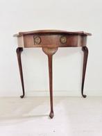 Bijzettafel - Georgische mahonie bijzettafel met lade -