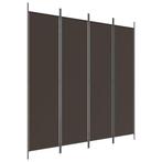 Kamerscherm Bruin 200x200cm | Retour Deal | -40%, Huis en Inrichting, Verzenden, Nieuw