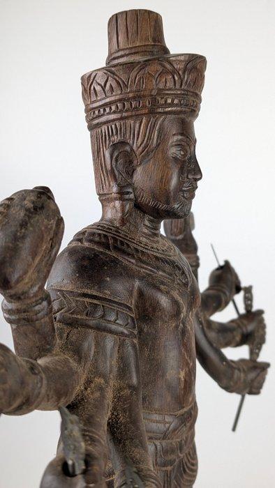 antiek Khmer-stijl staand bronzen Lokeshvara-beeld in, Antiquités & Art, Art | Art non-occidental