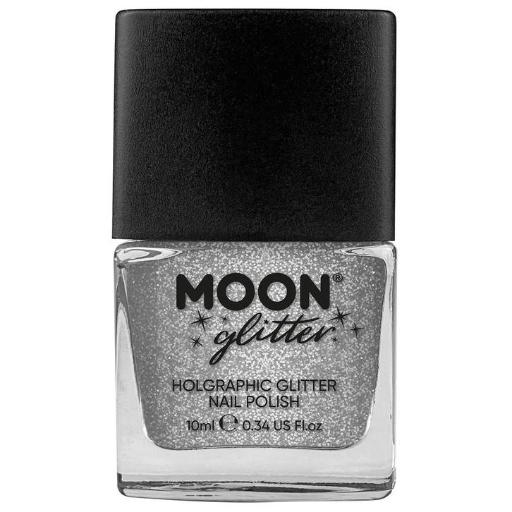 Moon Glitter Holographic Nail Polish Silver 14ml, Hobby en Vrije tijd, Feestartikelen, Nieuw, Verzenden