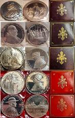 Vaticaan. 5 Medaglie in Argento 1958-1963 giro completo, Postzegels en Munten