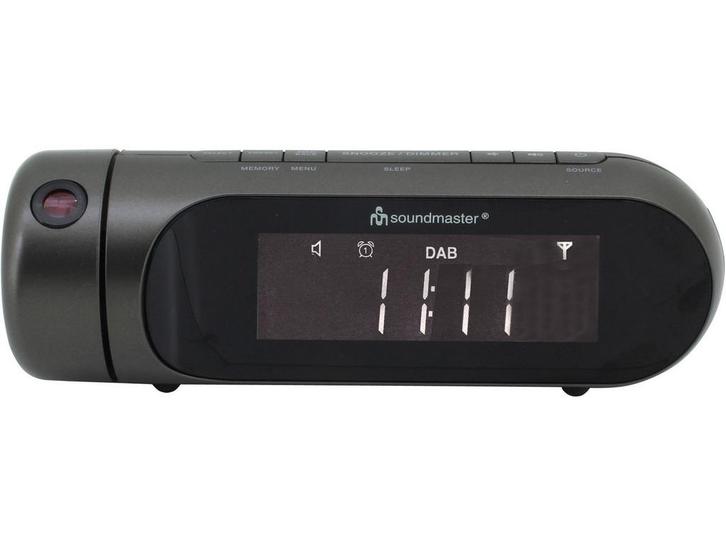 Soundmaster UR6700AN - Wekkerradio DAB+ FM - Projectie tijd, Huis en Inrichting, Woonaccessoires | Overige, Zo goed als nieuw