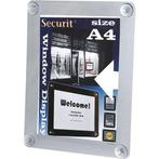 Securit Raamdisplay A4 Grijs | Displaywinkel.be, Etalage, Verzenden