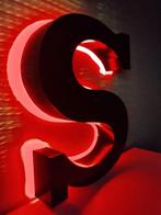 Grande Lettre métal rétro éclairage led - Enseigne lumineuse, Antiek en Kunst