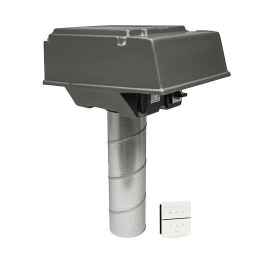 Orcon pijpdakventilator MPV-10WRB | 420 m3/h + RFT bediening, Doe-het-zelf en Bouw, Ventilatie en Afzuiging, Verzenden