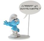 De Smurfen Beeld Smurf met Tekstballon 15 cm, Collections, Personnages de BD, Ophalen of Verzenden