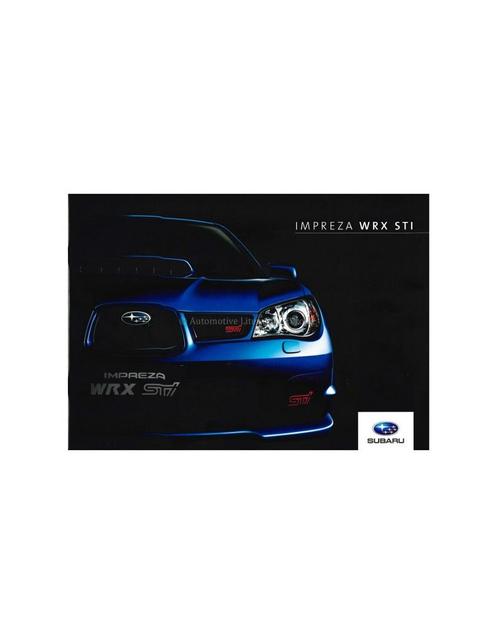 2007 SUBARU IMPREZA WRX STI BROCHURE NEDERLANDS, Boeken, Auto's | Folders en Tijdschriften