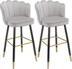 Wahson Luxe fluwelen barkrukken aanrechtstoelen set van 2 on, Huis en Inrichting, Verzenden, Nieuw