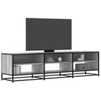 vidaXL Tv-meubel 180x40x46 cm bewerkt hout grijs sonoma, Huis en Inrichting, Verzenden, Nieuw