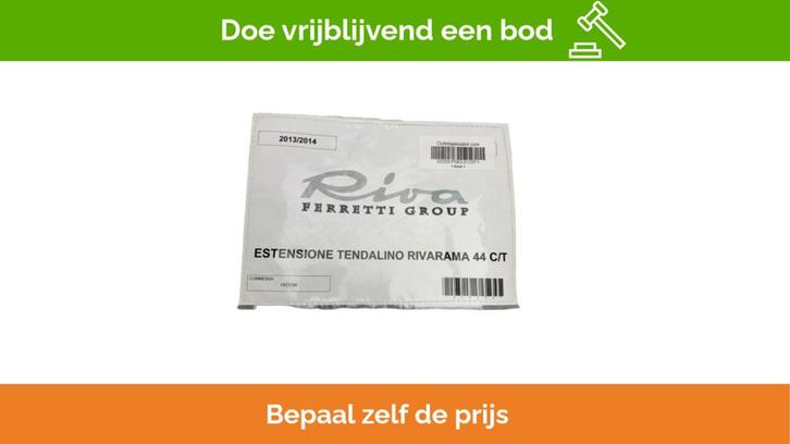 Bieden: Riva Rivamare 44 bimini suncover extension canvas -, Watersport en Boten, Bootonderdelen, Ophalen of Verzenden