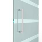 U-greep rond voor glazen deur ø 25mm - L: 525x500mm - RVS, Doe-het-zelf en Bouw, Deuren en Vliegenramen, Verzenden, Nieuw