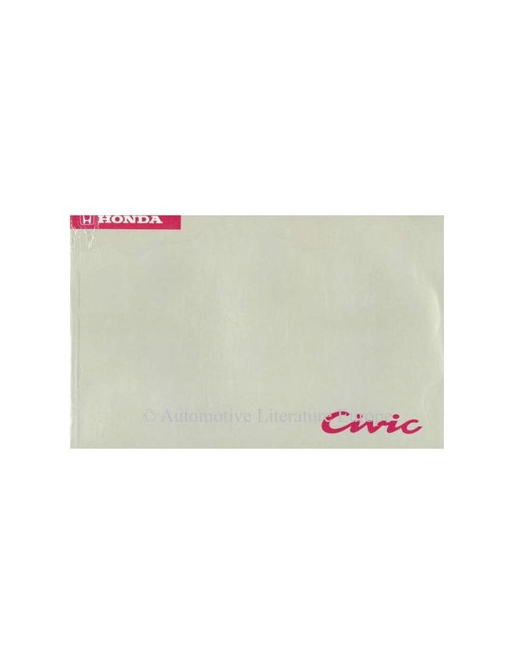 1994 HONDA CIVIC INSTRUCTIEBOEKJE NEDERLANDS, Auto diversen, Handleidingen en Instructieboekjes