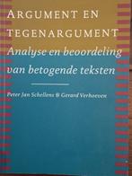 Argument en tegenargument 9789068904611 Peter Jan Schellens, Boeken, Schoolboeken, Verzenden, Gelezen, Peter Jan Schellens