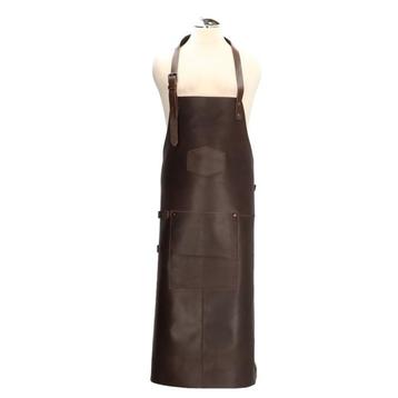 Leren schort Darkbrown beschikbaar voor biedingen