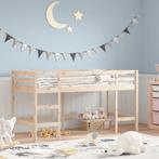 vidaXL Kinderhoogslaper met ladder 90x200 cm massief, Verzenden, Nieuw