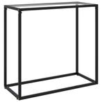 vidaXL Wandtafel 80x35x75 cm gehard glas transparant, Huis en Inrichting, Tafels | Bijzettafels, Verzenden, Nieuw