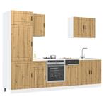 vidaXL 7-delige Keukenkastenset Kalmar bewerkt hout, Verzenden, Nieuw