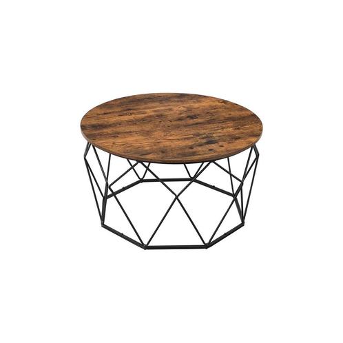 Salontafel Vintage Bruinzwart | Retour Deal | -40%, Huis en Inrichting, Tafels | Salontafels, Nieuw, Metaal, Verzenden