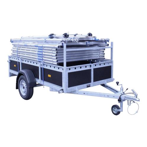ALX Rolsteiger inclusief bakwagen 135 x 250 x 10,2m wh, Doe-het-zelf en Bouw, Steigers, Rolsteiger of Kamersteiger, Nieuw, 5 meter of hoger
