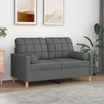 vidaXL Sierkussens 2 st 15x50 cm stof donkergrijs, Huis en Inrichting, Woonaccessoires | Kussens, Verzenden, Nieuw
