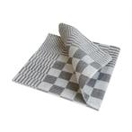 Serviettes de Table Noir et Blanc 40x40cm - Treb WS, Maison & Meubles, Verzenden