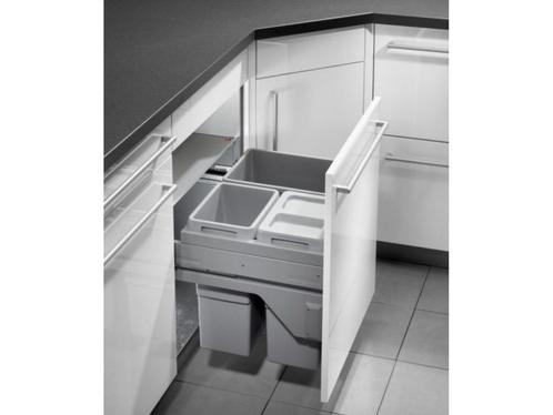 Hailo- inbouwafvalsysteem-Euro Cargo 56L - drie emmers 30 +, Huis en Inrichting, Woonaccessoires | Overige, Nieuw, Verzenden