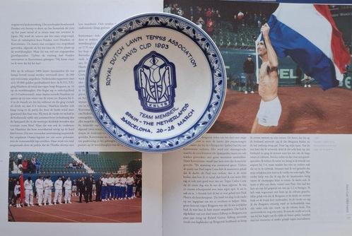 Assiette (4) - Faïence de Delft - Coupe Davis NL unique, Verzamelen, Overige Verzamelen