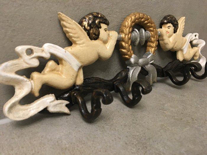 Kapstok - Gietijzer - TROMPETTERENDE PUTTYS, Antiquités & Art, Art | Objets design