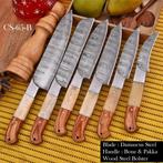 Keukenmes - Chefs knife - gevouwen staal, Pakka-hout en bot