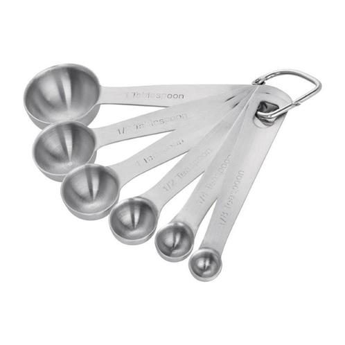 Maatlepels Set RVS | 6 stuks | 0,62ml, 1,25ml, 2,5ml, 5ml,, Zakelijke goederen, Horeca | Keukenapparatuur, Nieuw in verpakking