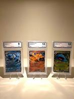 Pokémon - 3 Graded card - 151 - Blastoise, Charizard,