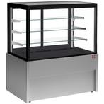 Koelvitrine | 550L | Zwart/Grijs | +2°C/+6°C | 4 Schappen |, Verzenden