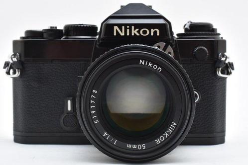 Nikon FE black + Ai-s 1.4/50mm Appareil photo reflex, Audio, Tv en Foto, Fotocamera's Analoog