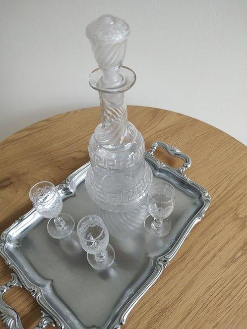 Service à liqueur (4) - Cristal, Antiek en Kunst, Antiek | Meubels | Tafels