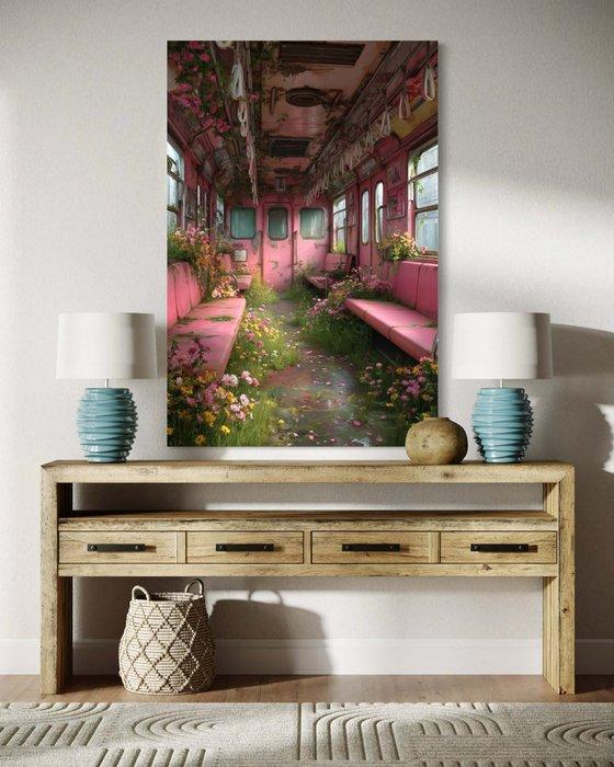 Off Axis - Last Spring Train - Œuvre unique 1/1 - XL, Antiek en Kunst, Kunst | Designobjecten