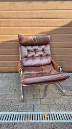 Fauteuil - Kalfsleer - Leder Crom - prachtige leren fauteuil