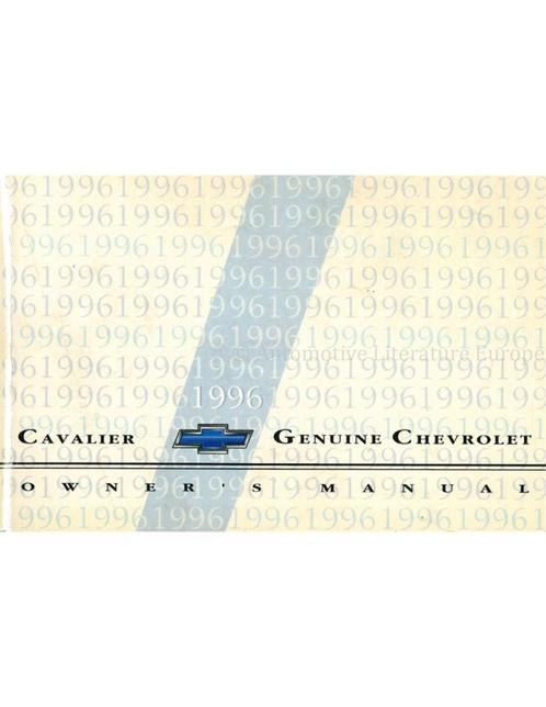1996 CHEVROLET CAVALIER INSTRUCTIEBOEKJE ENGELS, Auto diversen, Handleidingen en Instructieboekjes