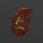 Egypte antique, copte Lin Fragment de textile. Encadré., Collections