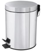 Differnz Pedaalemmer 5 liter chroom, Nieuw, Overige materialen, Klink of Kruk