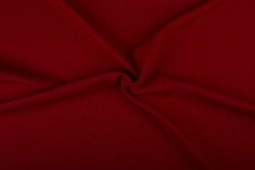 Bi-stretch stof donkerrood - Polyester stof 10m op rol, Hobby & Loisirs créatifs, Tissus & Chiffons, Enlèvement ou Envoi