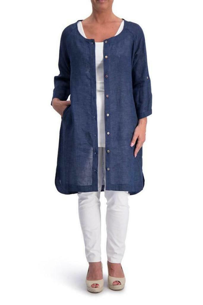 Blouse Gaya Ophilia linen maat 48/50, Kleding | Dames, Blouses en Tunieken, Verzenden