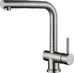 Sanifun keukenmengkraan Lanzo RVS + uitrekbare handdouche, Ophalen of Verzenden, Kraan