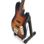 Miniatuur Fender Relic Jazz basgitaar met gratis standaard, Collections, Beeldje, Replica of Model, Verzenden