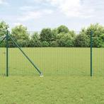 vidaXL Fence Posts 7 pcs Groen Ø32mm 160 cm Gegalvaniseerd, Verzenden, Nieuw