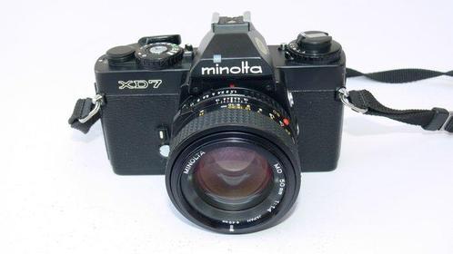 Minolta XD7 black mit Minolta MD 1:1.4 50mm Appareil photo, Audio, Tv en Foto, Fotocamera's Analoog