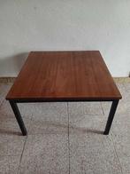 Table basse - métal et teck - Petite table de style